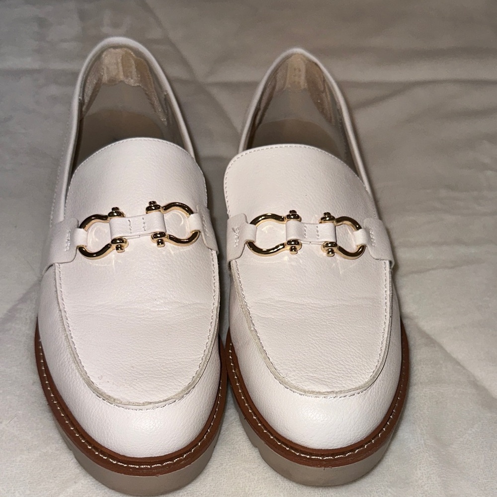 Anne Klein  Loafers with Gold Detailing